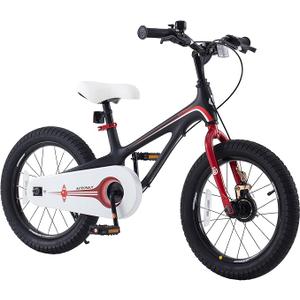 Royalbaby Freestyle Outdoor Children's Bicycle Dual Handbrakes Sporty Kid Bike with Training Wheels and Adjustable Seat, 16 Inch, Blue