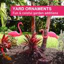 Pink Flamingo Yard Decorations Pack of 2 Flamingo Decor Ornaments for Outdoor Lawn and Garden