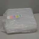 12x12 Inch Scrapbook Paper Storage, 4 Pack Plastic Paper Storage Box with Colorful Tab, Stackable Board Game Storage for Paper File, Photo, Craft Supply, Board Game, Office Supply, Vinyl Sheet