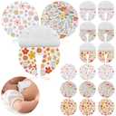 Breling 18 Pack Feeding Tube Pads Button Pad Gtube Button Covers Reusable g Tube Cutie Dinosaur Feeding Supplies for Kids Baby Breastfeeding Nursing Care (Flower)