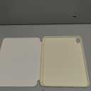 Kenke for iPad 11/10th Gen Case with Pencil Holder 11/10.9 inch 2025 A16/2022, Soft TPU Back Shell Hybrid Slim Trifold Stand Protective Cover Support Touch ID Auto Wake/Sleep (Cream)