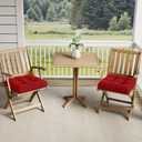 idee-home Outdoor Chair Cushions Set of 2, Patio Chair Cushions with Ties, 19 x19 In - 2pc