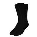 NuVein 8-15 mmHg Medical Compression Socks, Mid Calf Crew Length, Padded Cushion Foot, Black, X-Small