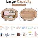 KUBYA Diaper Bag Tote, Puffer Diaper Tote Bags for Women Lightweight Travel Work Hospital Baby Bag Crossbody Mommy Bag