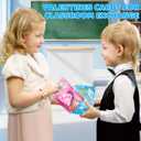 Valentines Gifts Cards for Kids, 24 Pack Gem Squeeze with Greeting Card for Kid Classroom Exchange, Stretchy Stress Set for Boys Girls Toddler Gift School Party Favor