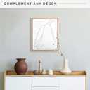 MCS Canvas Float Frames 16x20 Canvas Natural Finish Frame, Vertical & Horizontal Wall Hanging Large for Canvas Paintings (1-Pack)
