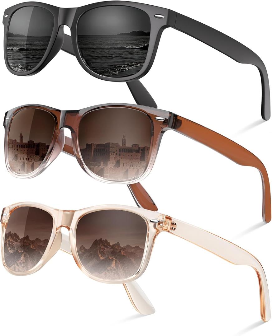 Polarized Sunglasses for Women Men - Trendy Classic Retro Sun Glasses Womens UV Protection for Driving