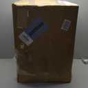 GLOBE Electric 65" Floor Lamp, Wood-Toned Finish, White Cotton Shade, Japandi Style, E26 Base, On/Off Rotary Switch, 5-Ft Cord, 52112