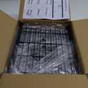 28-Inch Pot Rack Wall Mounted, 2-Tier Pots and Pans Hanger with 12 Hooks, Pot and Pan Hanging Rack for Wall, 6 Pot Lid Holders, Heavy-Duty Pot Hanger for Kitchen Cookware and Utensils, Black