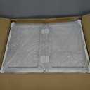 Clear Storage Bin with Lid 3 Pack Stackable & Sturdy Plastic Multifunctional Folding Storage Bins for Bedroom, Living Room, Study,Room, 23 QT Folding Box with Magnetic Door (White)