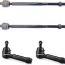 Front Outer Inner Tie Rod End Kit ES800408 EV800611 for Dodge Journey 2009-2020, Avenger 2008-2014, Steering Tie Rod Ends for Chrysler 200 2011-2014, Sebring 2007-2010, Tie Rod End Outer Inner