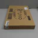 White Decorative Tray with Handles, Octagon Versatile Serving Tray for Coffee Table, Ottoman, Ideal for Serving, Displaying, Organizing (15.7" x 10.2" x 1.6")