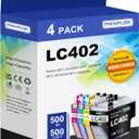 LC402 Ink Cartridges Replacements for Brother LC402XL LC402 Ink Cartridges for Brother Printer MFC-J5340DW MFC-J6540DW MFC-J6740DW MFC-J6940DW, 4 Pack