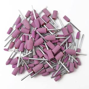 95 Pieces Abrasive Stone Points Electric Grinding Accessories Polishing Grinding Head Wheel Tool Kit for Rotary Tool (Red)