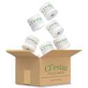 Cfiestaz Bamboo Toilet Paper, Bathroom Tissue Rolls, Bath Tissue. Eco-Friendly, Unscented, Soft and Absorbent. (24 Mega Rolls/box, 3-ply, 350 sheets)., small oversize, White
