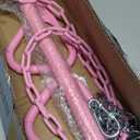 18" Pink Trapeze Swing Bar Rings 48" Heavy Duty Plastic Coated Chains Swing Set Accessories