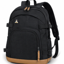 Academia Aesthetic Backpack Canvas Backpack Vintage Aesthetic Backpack Laptop Backpack Book Bags Casual Daypack (Black)