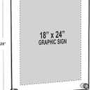 Azar Displays 105524 Standoff Sign Holder: 18" X 24" Graphic Size. Overall Frame Size: 22" X 28", clear