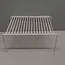 Ravinte 1 Pack Freezer Shelf Organizer, Expandable Cabinet Storage Shelf with Rustproof Metal Wire, Adjustable Kitchen Cabinet Organizer Spice Rack for Frige, Pantry, Cupboard, Countertop - White