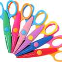Mr. Pen Craft Scissors - Decorative Edge, 6 Pack, Zig Zag, Scrapbooking, Fancy, Pattern, Design (Bright)