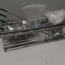 Aitatty Hanging Shower Caddy Over Door: Silver Rustproof Shower Organizer over the Door - No Drilling Bathroom Rack for Inside Shower