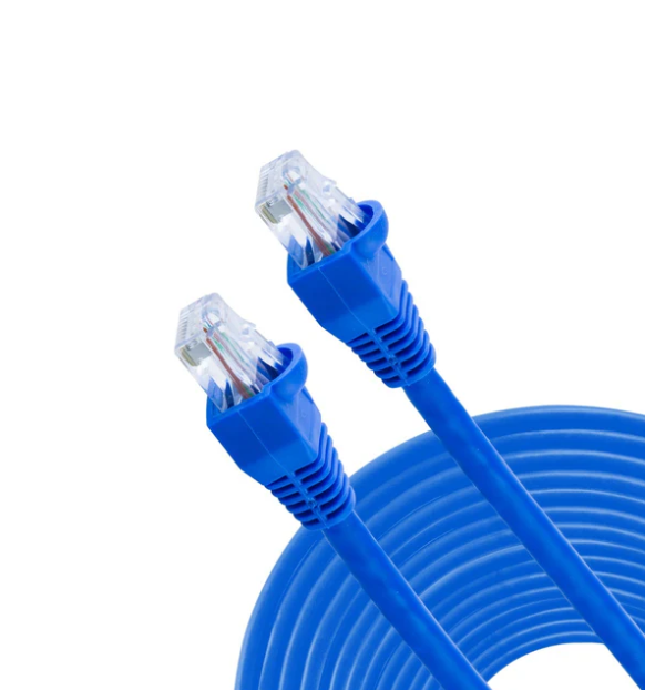 GE 50ft. Cat6 Ethernet Internet Cable, Blue