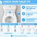 Toilet Safety Rails for Seniors,Easy Installation & Sturdy Handicap Toilet Safety Frame,Seat Handles for Elderly Disabled or Mobility Issues