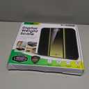 RunStar Digital Bathroom Scale for Body Weight with High Precision, Clear LED Backlight Display, Accurate Scale with 6mm Tempered Glass, 400lb (11 x 11 inches, Gold)