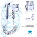 Handheld Toilet Bidet Sprayer for Toilet, Muslim Shower Bidet Toilet Hose Sprayer Kit, Jet Spray Bidet Attachment Connected to Faucet for Cloth Diaper Care and Feminine Wash (Silver)