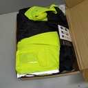 toolant 100% Waterproof Safety Jackets for Men, Hi Vis Reflective Work Jackets, Construction Rain Coats for Cold Weather (Large, Yellow)