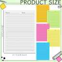 Marspark 300 Sheets Kindergarten Writing Paper with Lines 8.5 x 11'' Double Sided Color Wide Ruled Write Beginner Paper Level 1 Back to School Supplies for Letter Positioning Handwriting Practice