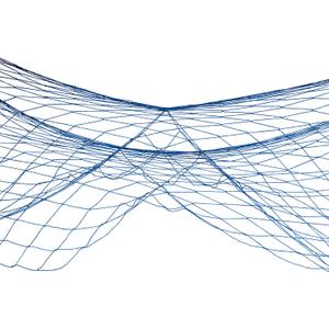 Beistle Blue Cotton String Novelty Nautical Decorative Fish Netting Under The Sea Luau Party Supplies (4' x 12')