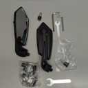 2 Pack Bike Mirrors, eBike Mirrors for Handlebars, 360 Adjustable Safety Bicycle Rear View Mirrors, Scratch Resistant Glass Lens, Bicycle Universal Fit Accessories (HD Version)