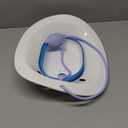 Pochik Sitz Bath for Toilet Seat Hemorrhoids and Postpartum Care, Yoni Steam Seat, Perineal Soaking, Collapsible, Flusher Hose, Drain Holes, Wider Seating Area - Blue