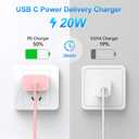 Dayaoncy Compatible with iPhone 17/16/15 Charger Fast Charging, 20W USB C Wall Charger with 3Pack 10FT USB C to C Cable, Type C to Type C Fast Charger Compatible with Phone/Android/Phone/Samsumg/Pad