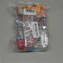 134pcs Mini Shopping Cart Basket Miniature Food Drink Bottle Supermarket Metal Handcart Toys Doll House Store Cosplay Game Dollhouse Grocery Fruit Cake Bread Party Trolley Model Dollar Bills