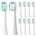Replacement Toothbrush Heads Compatible with Philips Sonicare：10 Pack Soft Replacement Electric Brush Head for 4100 5100 6100 HX9023/65 W Optimal Plaque Control Snap-on System