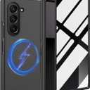 For Galaxy Z Fold 7 Magnetic Case with Privacy Screen Protector, Z Fold 7 Compatible with MagSafe,Slim Hard PC Full Body Cover Shockproof Protective Case for Samsung Galaxy Z Fold 7 5G,Black