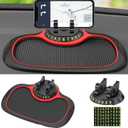 Multifunction Car Anti-Slip Mat with Auto Phone Holder and Extra Large Pad for Phones, Keys, Gadgets