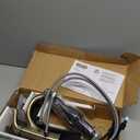 Delta Arvo Brushed Gold Bathroom Faucet 1 Hole, Single Hole Bathroom Sink Faucet for Vanity, Push-Pop Drain Assembly, Champagne Bronze 15840LF-CZ