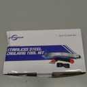 Silicone Caulking Tool Kit, Stainless Steel Caulk Remover Tool, 4 in 1 Grout Removal Tool for Bathroom, Kitchen, Floor, Window, Sink Joint, Frames Seal