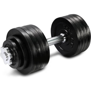 Yes4All 52.5 LB Adjustable Dumbbell, Cast Iron Weights for Home Gym with Bars, Plates, Collars, Hand Weight Single