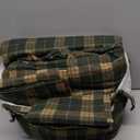 mixinni Vintage Buffalo Plaid Duvet Cover Set Queen Size - 3 Piece Washed Cotton Bedding Set with Grid Pattern, Soft & Breathable Duvet Cover with Pillowcases for All Seasons,(Brown & Blue,Beige)