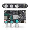 ZK-1001U Mono Amplifier Board with TWS, 100W Power Output, Vehicle Amplifier Wide Voltage Input 9-24V, Supports USB/AUX/Bluetooth