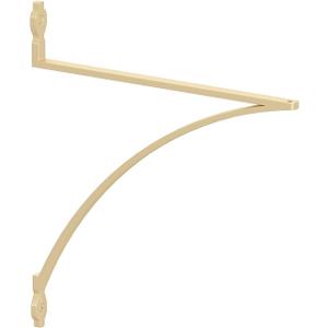 Knape & Vogt Shelf Bracket, Satin Gold, 12-inches, Holds Up to 100 lbs. Each, Metal, Wall Mount