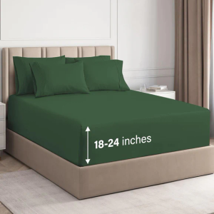 CGK Linens 6 Piece Deep Pocket Sheet Set New Colors Full Size