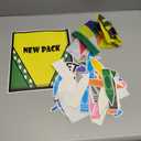 TaoBary 73 Pcs Popcorn Crayon Bulletin Board Decor 20 x 27 Inch Popcorn Bucket Background Popcorn Bulletin Board Cutouts Crayon Accents Paper Cutouts for School Classroom Door Wall(Crayon)