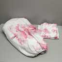 Pink Bowknot Kids Fitted Sheet Full Size,Christmas Trees Pine Bow Tie Toddler Bedding Set,Girls Women Room Decor,Merry Christmas Happy New Year Xmas Bed Sheet,2 Pillowcases(No Flat) (FULL (W54*L75*H16"), Pink and White)