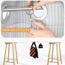 Shimeyao 10 Pack 46 Inch Acrylic Curtain Pull Wands Drapery Pull Rod White Versatile Fiberglass Blinds Wand Kits with Rings and Hooks for Opening Closing Curtains Homes Offices Window Opener
