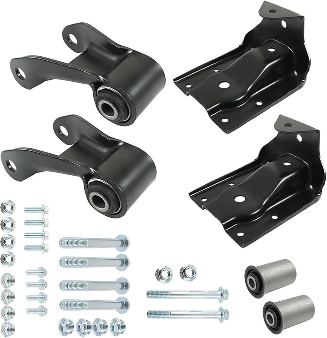 Rearward Leaf Spring Shackle Bracket Hanger Replacement for Chevy S10 1994-2004 Replacement for Chevy Blazer 1995-2005 722-006 722-008